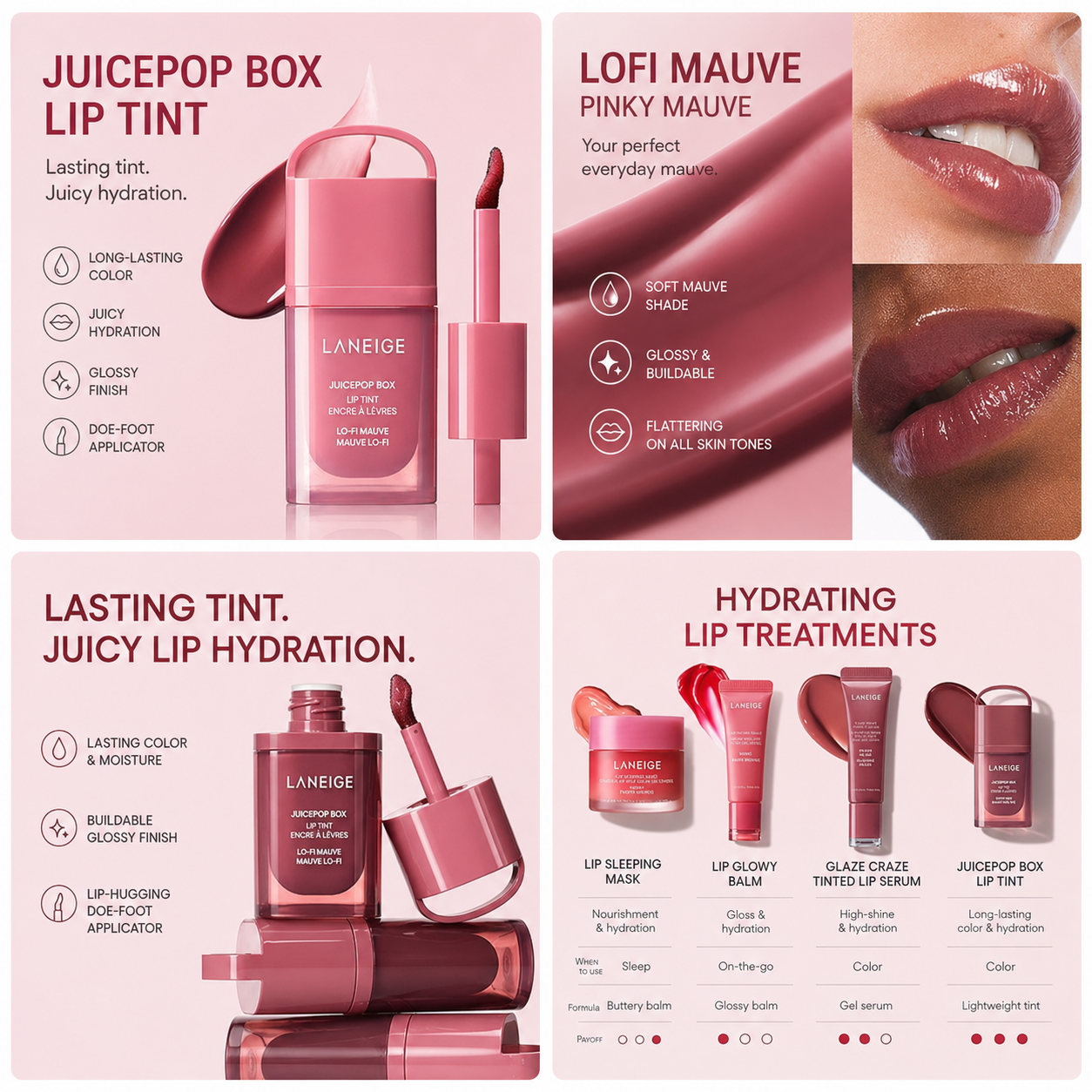LANEIGE JuicePop Box Lip Tint: Color & Hydration
